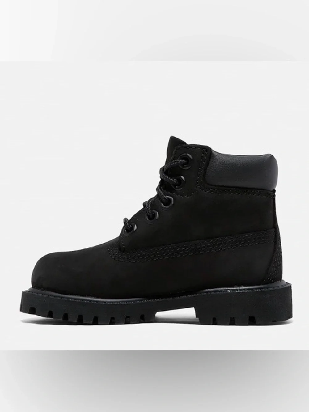 Black Lace-Up Lug Sole Boots